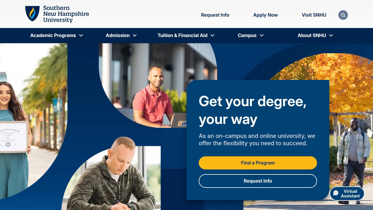 Southern New Hampshire University (SNHU) is a popular choice for working adults, known for its online programs and tuition structures.