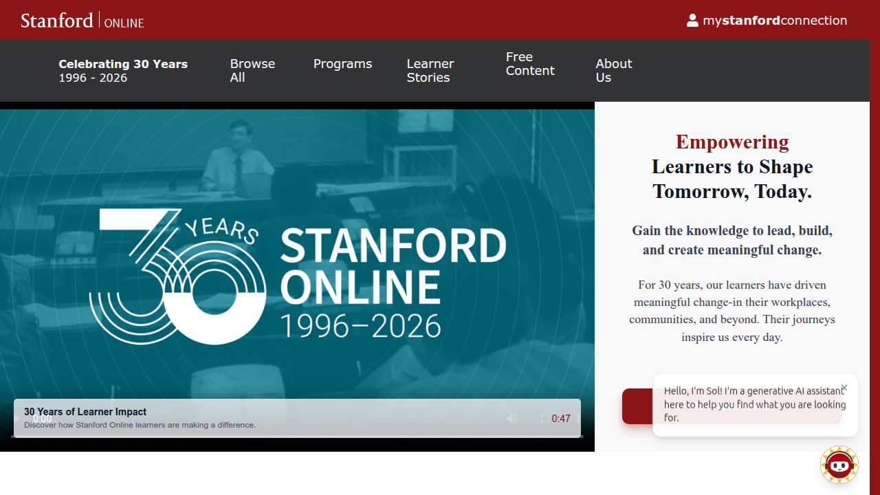 Stanford Online offers a variety of courses, serving as a key comparison for business education.