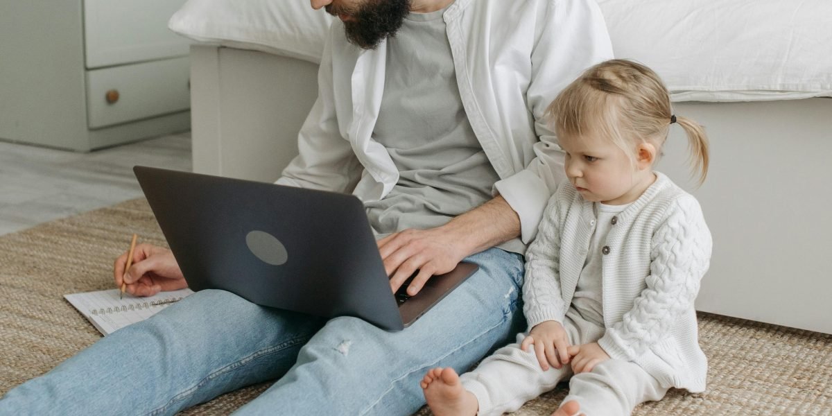 An individual effectively managing professional work, family responsibilities, and personal study time.