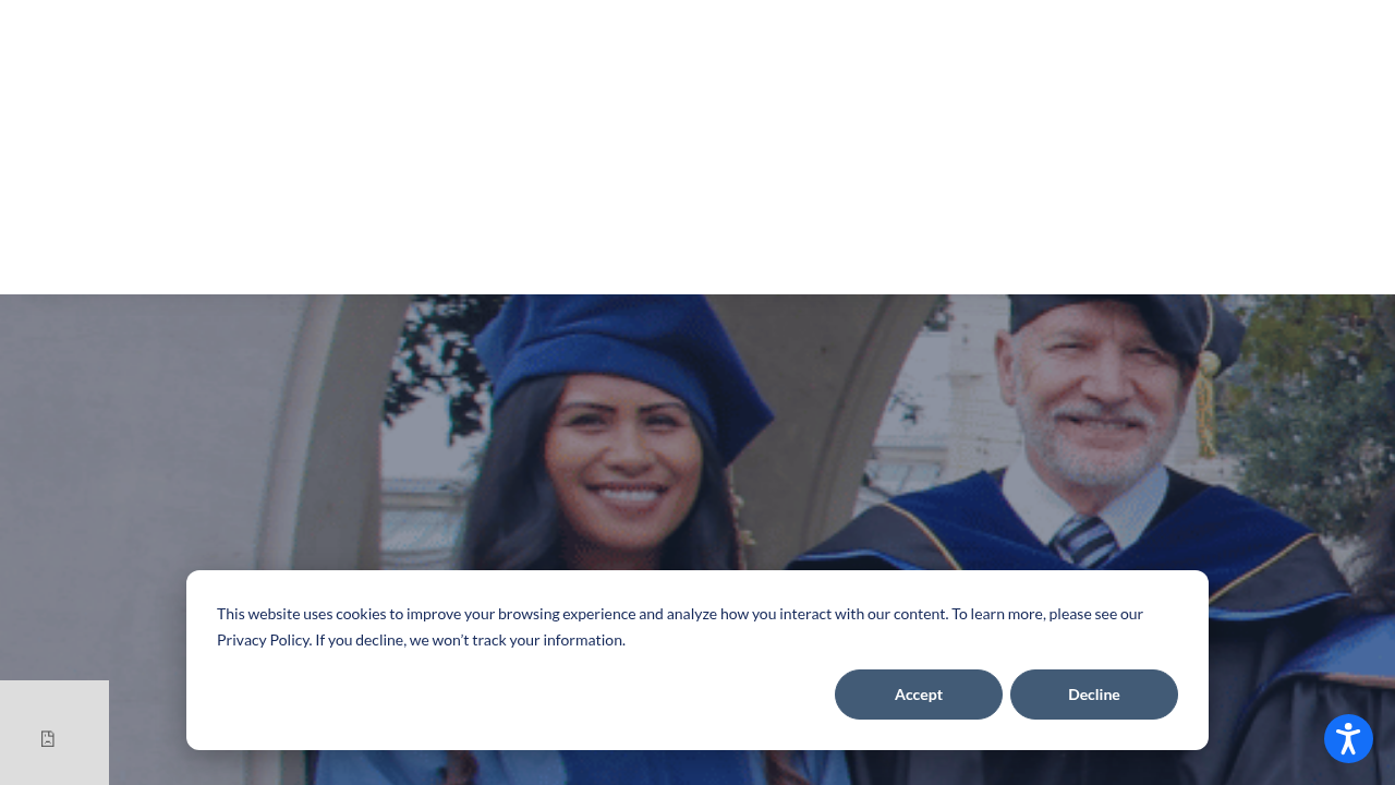 Screenshot of the California Intercontinental University (CALMU) homepage, a university offering online learning options.