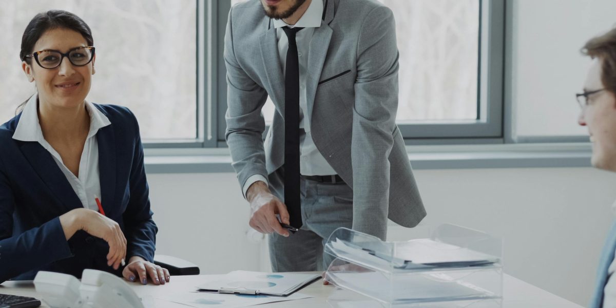A professional thoughtfully planning their career trajectory, considering new skills and opportunities.